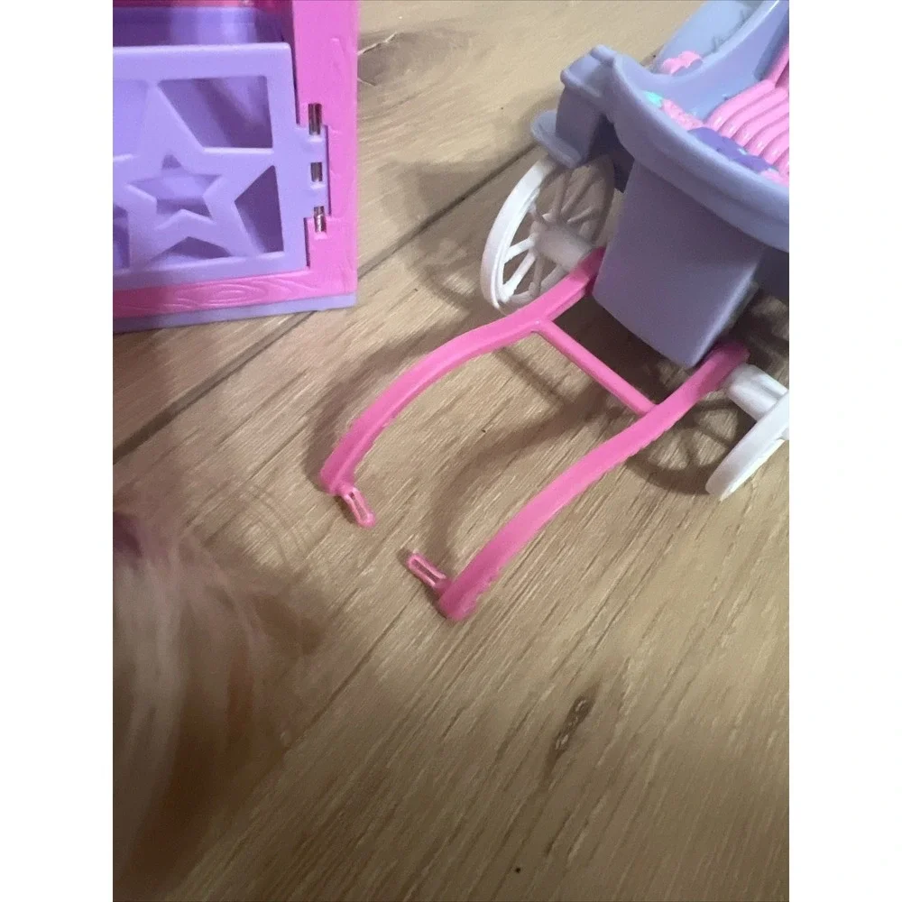 Polly Pocket Lot Horse Stable Horse Carriage Lot‎ Bundle